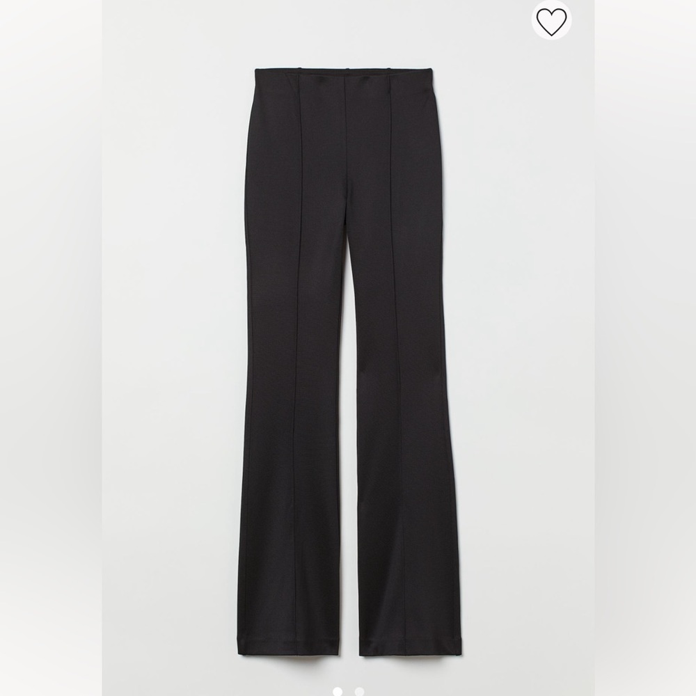 H&M creased dress pant, size US XL, black, pleated,polyester